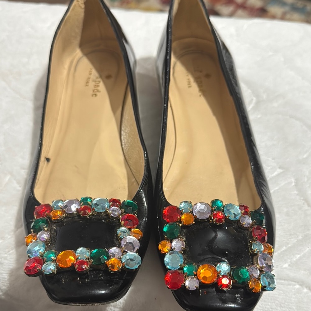 Kate Spade Black Embellished Women's Flats